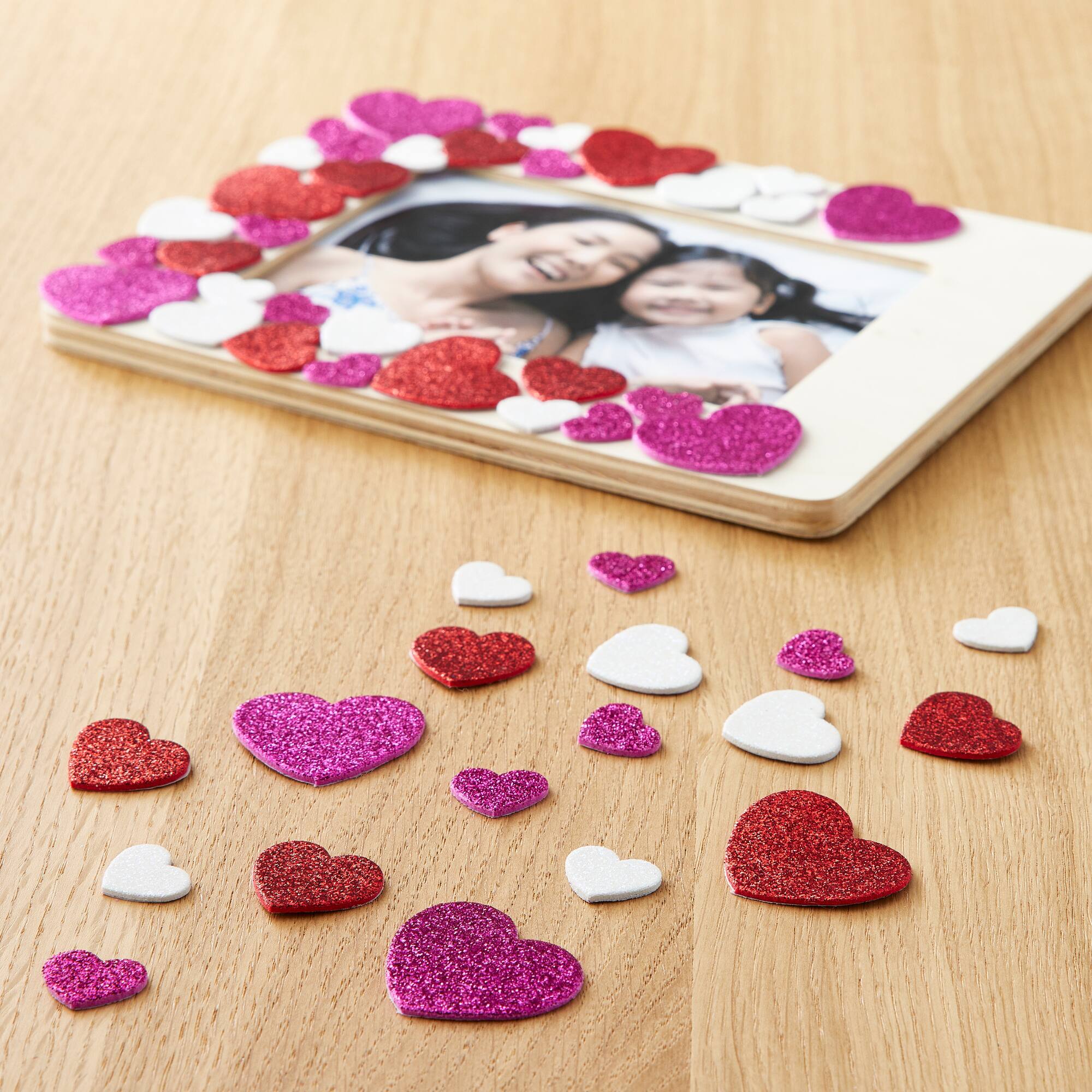 Foam Glitter Heart Stickers by Creatology™